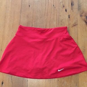 Dri-fit red tennis skirt